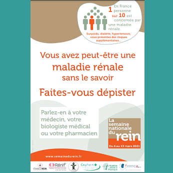 Titre : Sensibilisation à la santé rénale au CHRU Nancy : une semaine dédiée au dépistage et à l’information