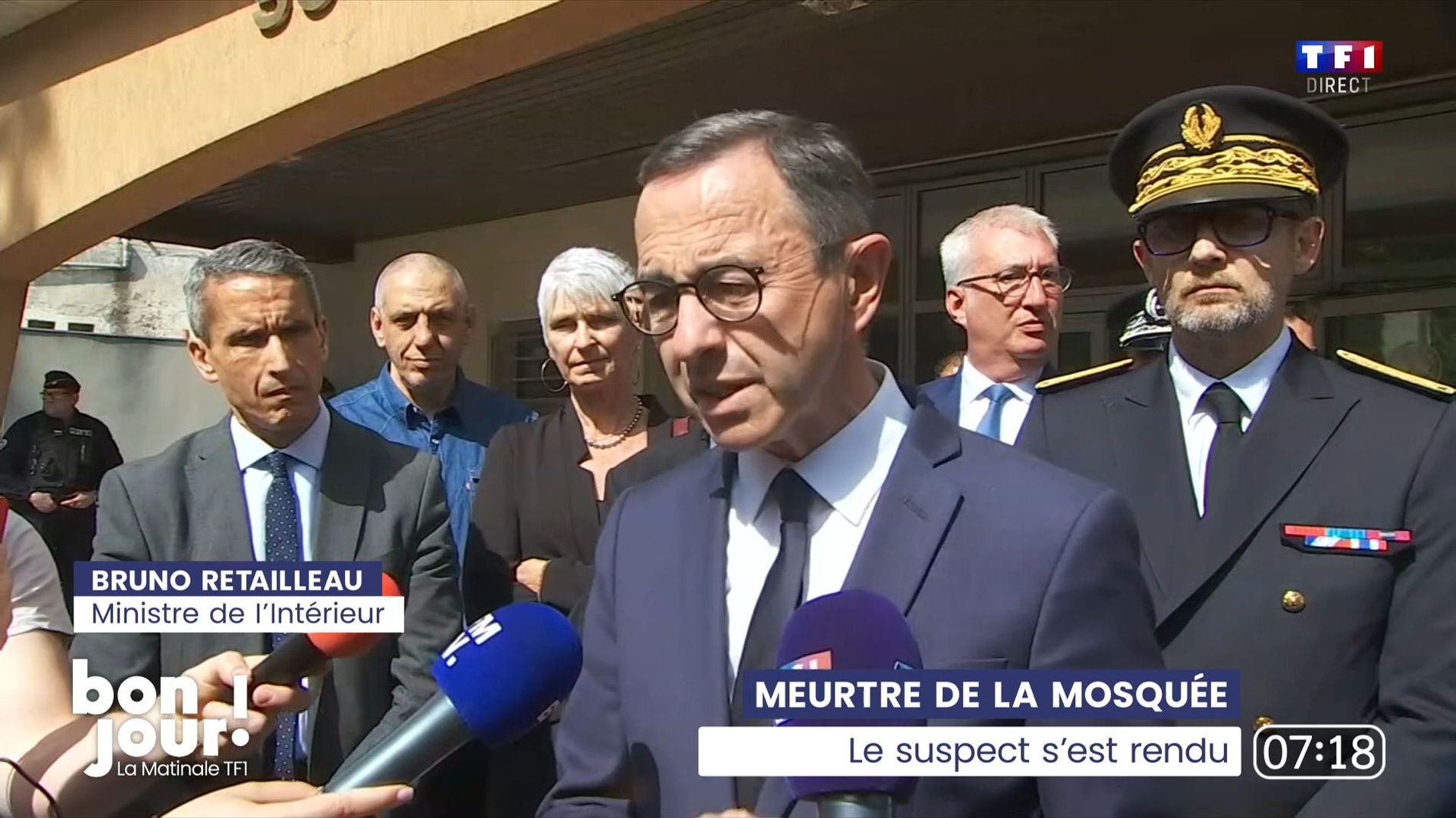 Meurtre dans une mosquée : Le suspect s’est rendu, la tension retombe