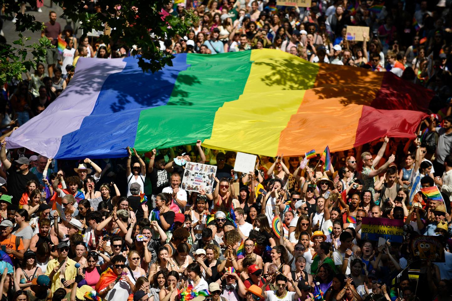 L’affiche de la GayPride dénonce l’homme blanc et chrétien… une attaque contre les valeurs françaises